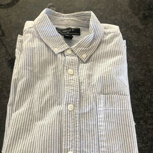 Forever 21 Blue and White Oxford SL - Large